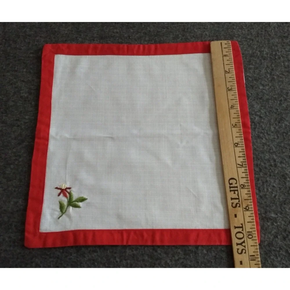 Fabric Bun Roll Biscuit Holder Warmer Rooster Portugal Embroidered Linen Napkins